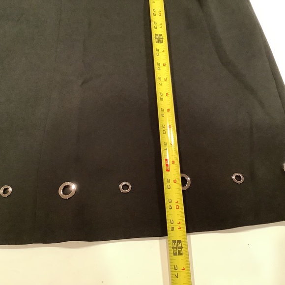 NEW Alex Marie Dress Size 14 Black VNeck Sleeveless Poetic Elegance Grommets - Picture 8 of 12